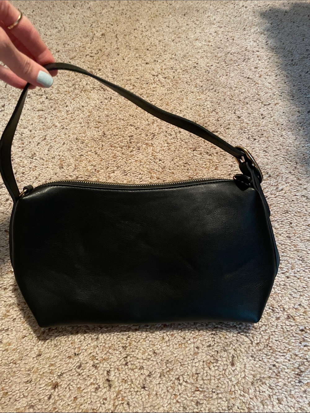 EUC Old Navy  Black faux leather Bag - Sleek Everyday Carry and versatile